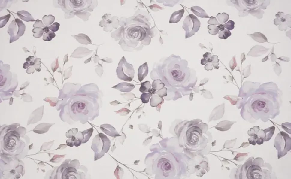 Short - Standaard - Bloemenprint - Bloemen pastel paars