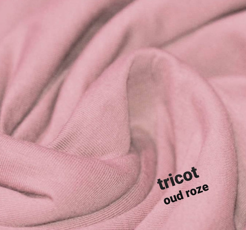 Flared - Uni - Tricot oud roze