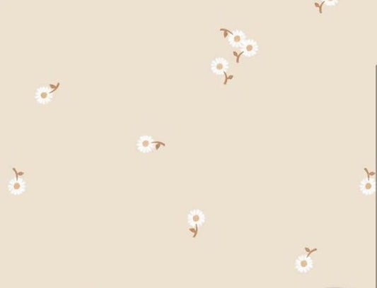 Jurkje korte mouw - Bloemenprint - Beige bloemetjes