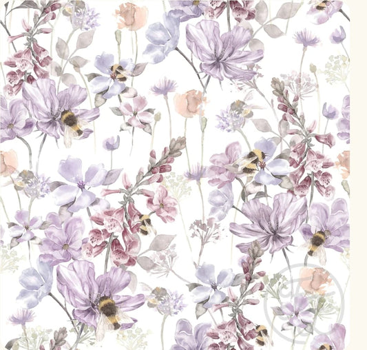 Jurkje korte mouw - Bloemenprint - Bijtjes