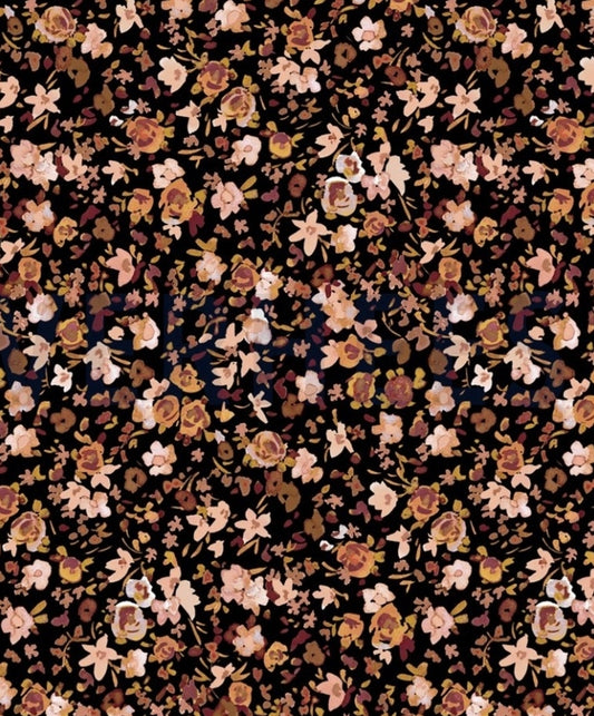 Short - Standaard - Bloemenprint - Bloemetjes zwart onderlegd