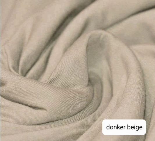 Flared - Uni - Donker beige