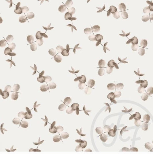 Short - Standaard - Bloemenprint - Eucalyptus bruin