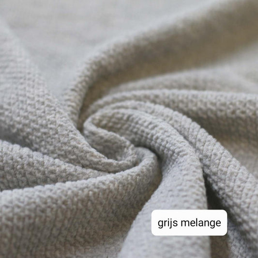 Short - Standaard - Wafelstructuur - Grijs melange