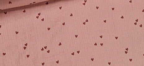 Bloomer Paperbag - Mousseline - Hartjes roze