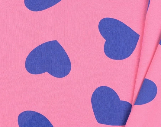 Trui - Print - Hart roze blauw