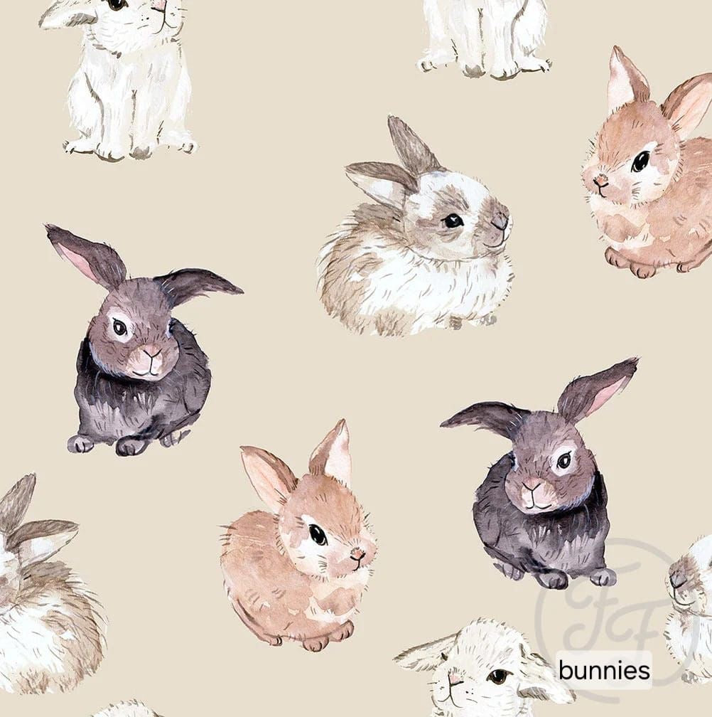 Muts - Print - Konijntjes groot