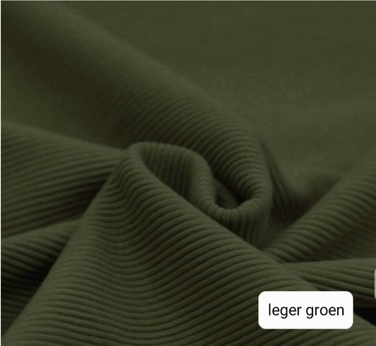 Bloomer - Smalle rib - Leger groen