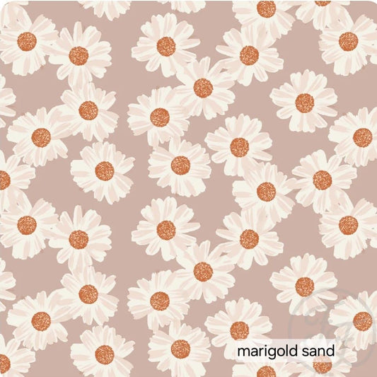 Short - Ruffle - Bloemenprint - Marigold zand