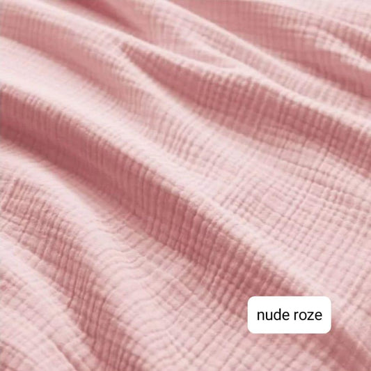 Bloomer Paperbag - Mousseline - Nude roze