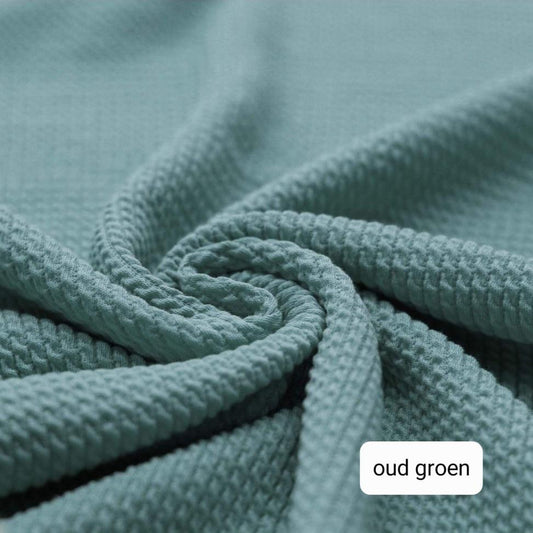 Short - Ruffle - Wafelstructuur - Oud groen