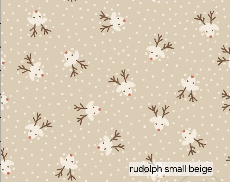 Bloomer Paperbag - Print - Rudolph beige