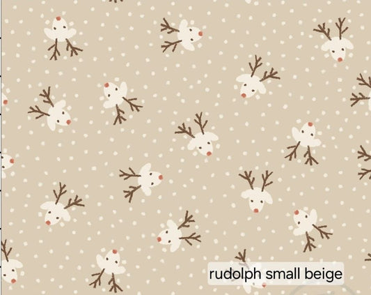 Short - Ruffle - Print - Rudolph beige
