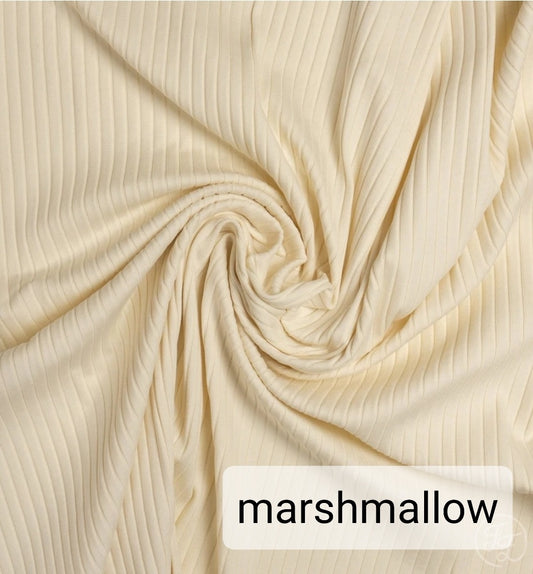 Flared - Brede rib - Marshmallow