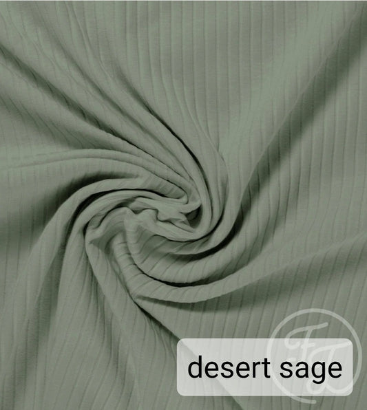 Flared - Brede rib - Desert sage