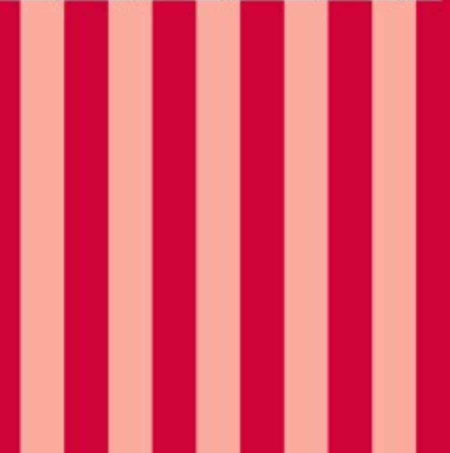 Bloomer Paperbag - Print - Streepjes roze rood