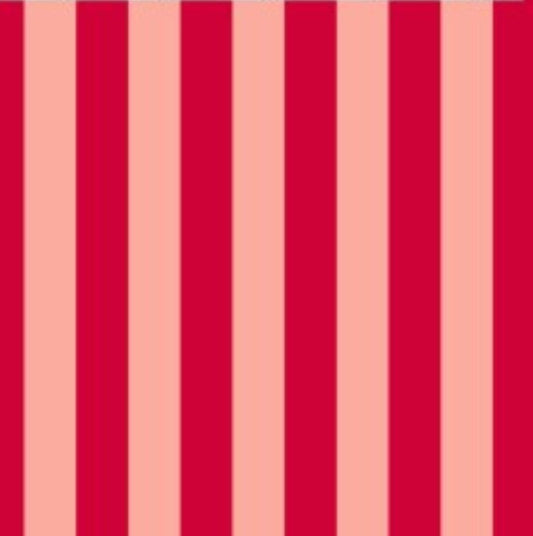 Short - Ruffle - Print - Streepjes roze rood
