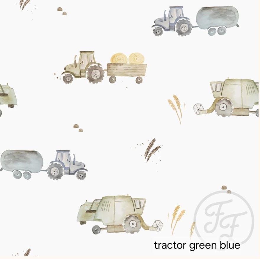 Bloomer - Print - Tractor groen blauw