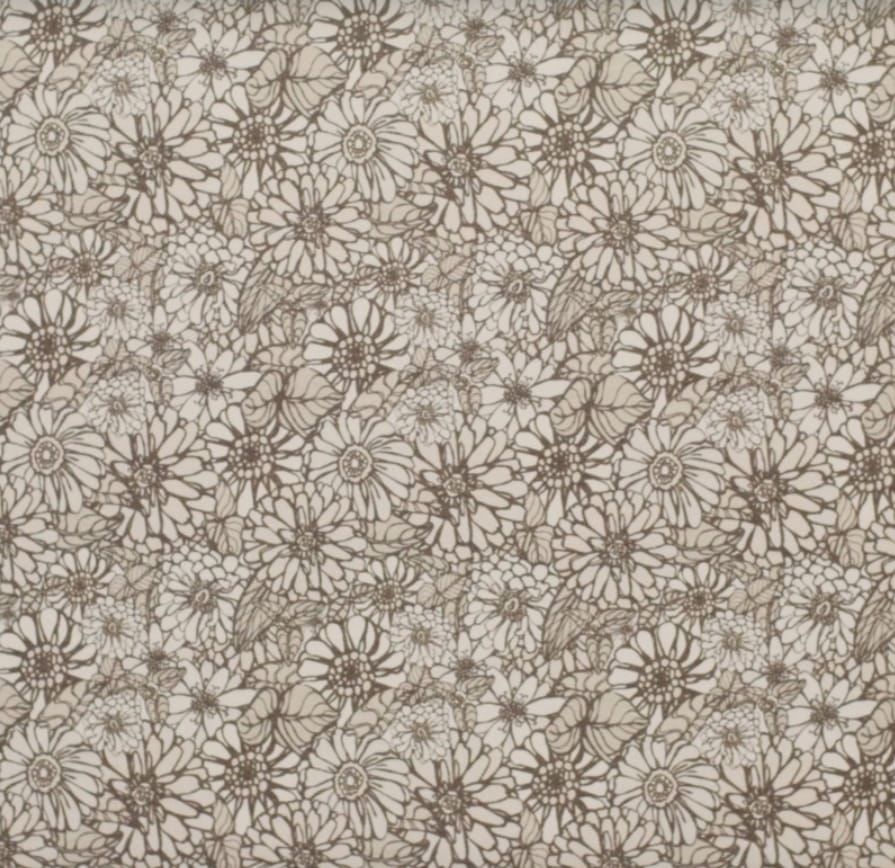 Muts - Bloemenprint - Beige bloem