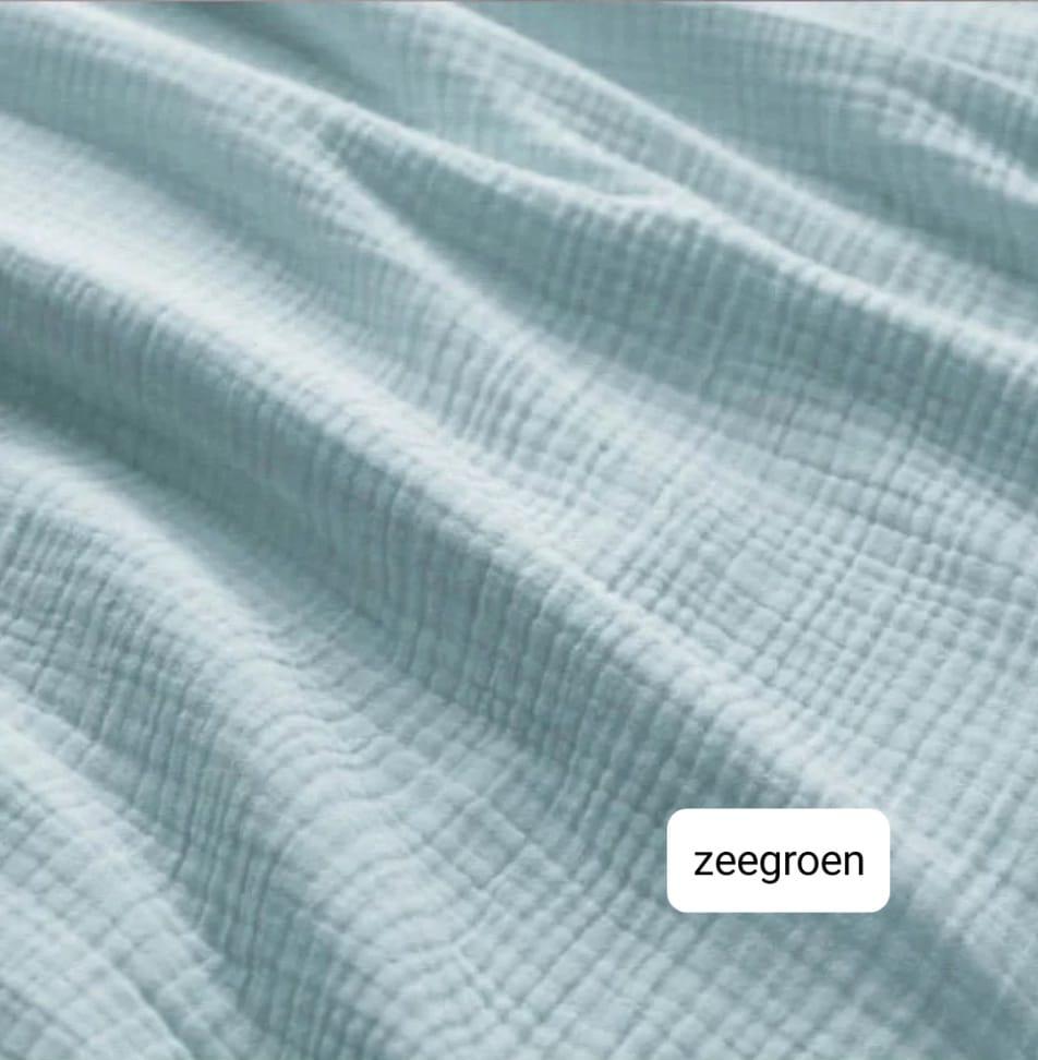 Rokje - Mousseline - Zeegroen