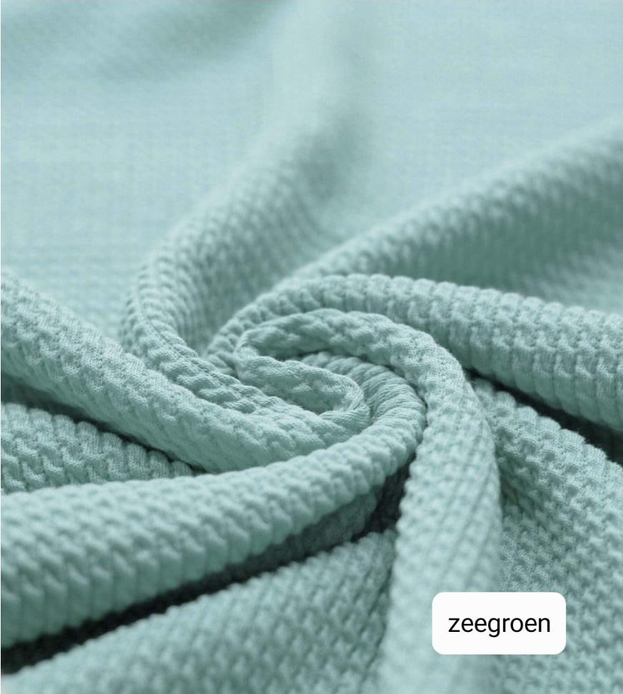 Short - Standaard - Wafelstructuur - Zeegroen