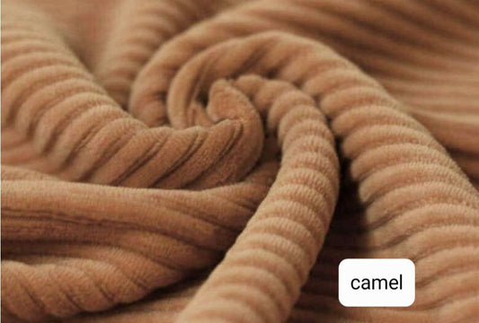 Rokje - Brede rib - Camel