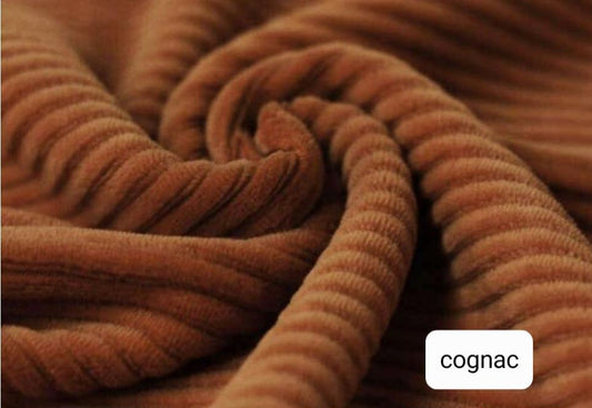 Flared - Brede rib - Cognac