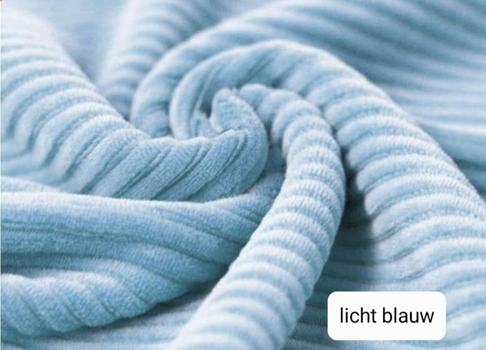 Legging - Brede rib - Licht blauw